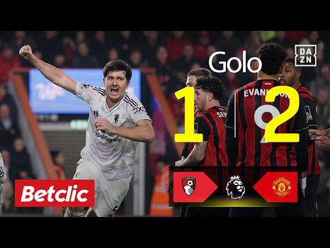 Premier League: AFC Bournemouth vs Man Utd, Golo 1-2 Bruno Fernandes (2025-2026)