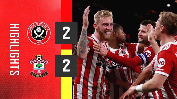 League Cup: Sheffield Utd 2 - 4 g.p Southampton (2021-2022)