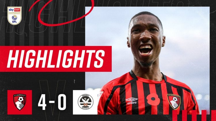 Championship: AFC Bournemouth 4 - 0 Swansea City (2021-2022)