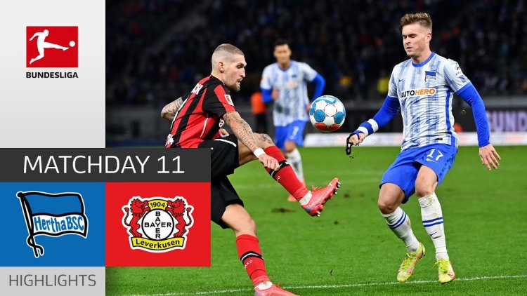 Bundesliga: Hertha Berlin 1 - 1 Leverkusen (2021-2022)