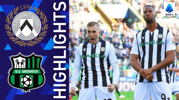 Serie A: Udinese 3 - 2 Sassuolo (2021-2022)