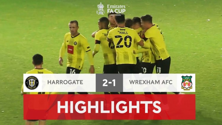 FA Cup: Harrogate Town 2 - 1 Wrexham FC (2021-2022)