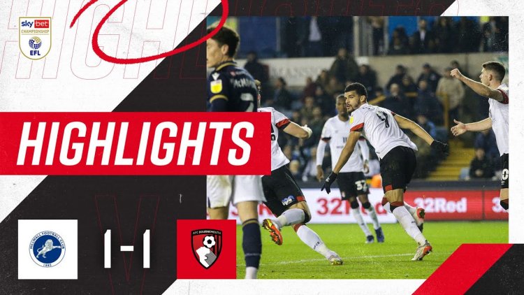 Championship: Millwall 1 - 1 AFC Bournemouth (2021-2022)