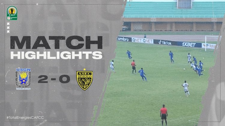 CAF Confederation Cup: USGN 2 - 0 ASEC Mimosas (2021-2022)