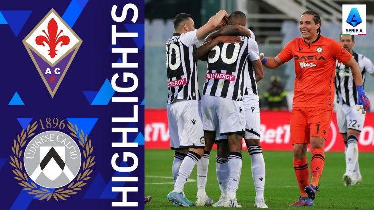 Serie A: Fiorentina 0 - 4 Udinese (2021-2022)