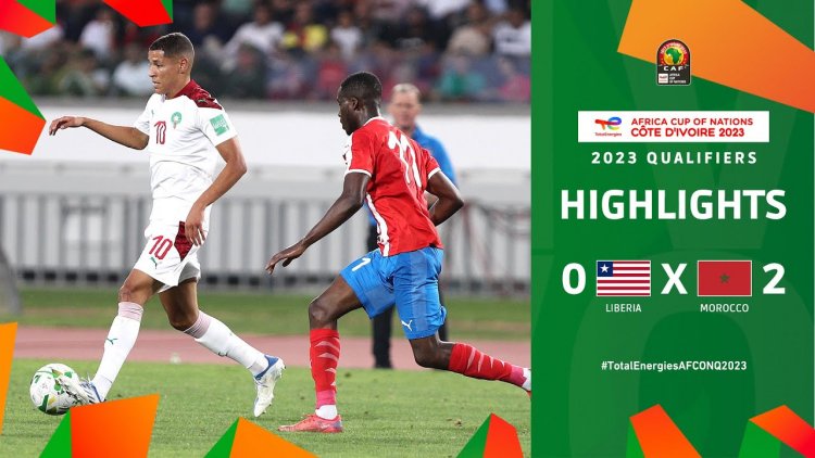 Qualificação CAN: Libéria 0 - 2 Marrocos (2023)