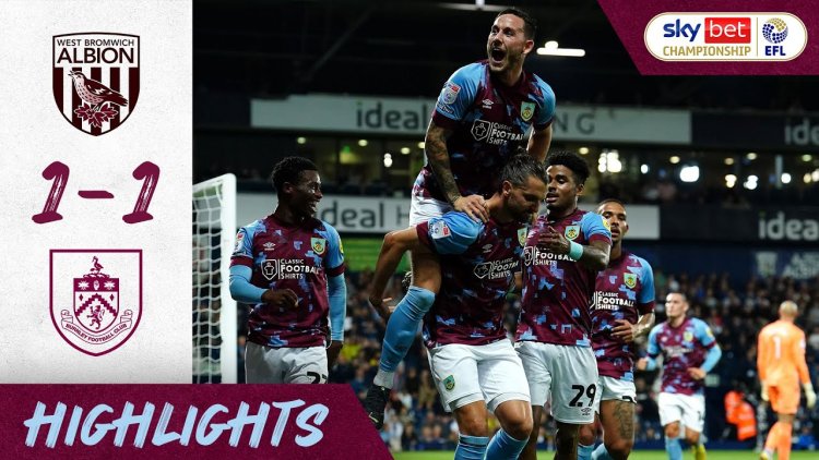 Championship: WBA 1 - 1 Burnley (2022-2023)