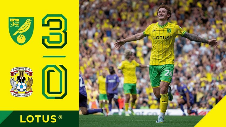 Championship: Norwich 3 - 0 Coventry (2022-2023)