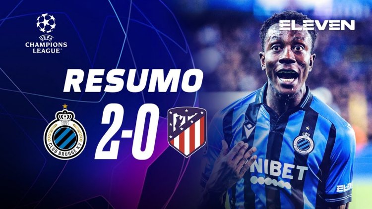 Liga Campeões: Club Brugge 2 - 0 Atlético Madrid (2022-2023)