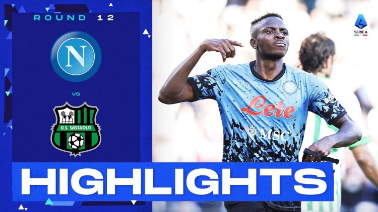 Serie A: Napoli 4 - 0 Sassuolo (2022-2023)