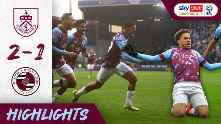 Championship: Burnley 2 - 1 Reading (2022-2023)