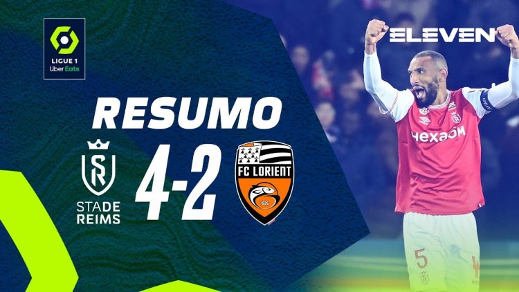 Ligue 1: Stade Reims 4 - 2 Lorient (2022-2023)