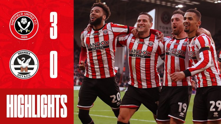 Championship: Sheffield Utd 3 - 0 Swansea City (2022-2023)