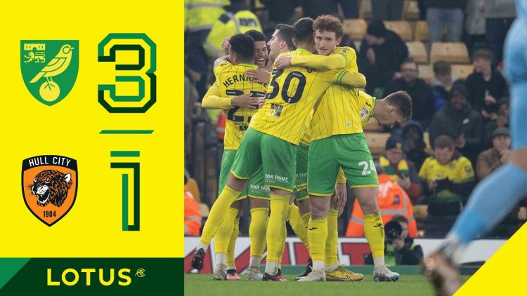 Championship: Norwich 3 - 1 Hull City (2022-2023)