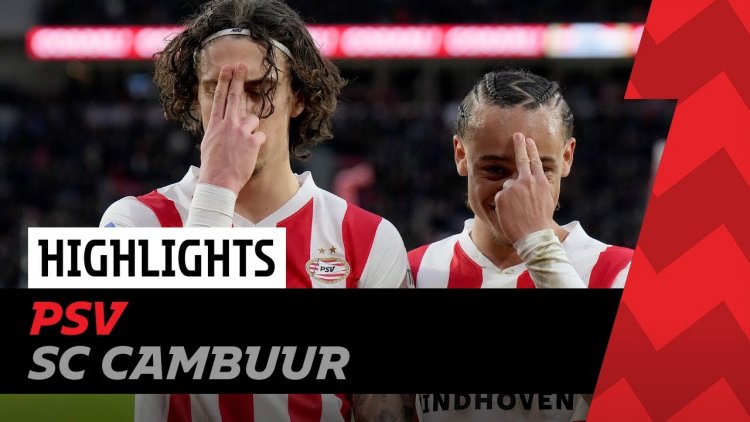 Eredivisie League: PSV 5 - 2 Cambuur (2022-2023)