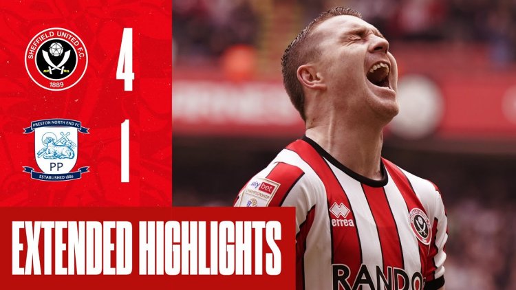 Championship: Sheffield Utd 4 - 1 Preston North End (2022-2023)