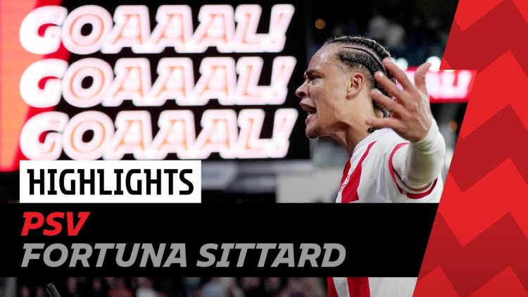 Eredivisie League: PSV 2 - 1 Fortuna Sittard (2022-2023)