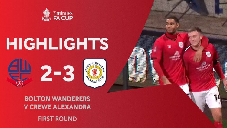 FA Cup: Bolton 2 - 3 Crewe Alexandra (2020-2021)