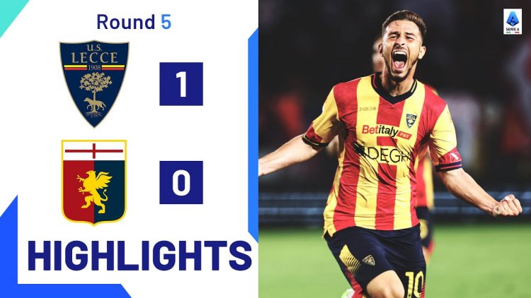 Serie A: Lecce 1 - 0 Genoa (2023-2024)