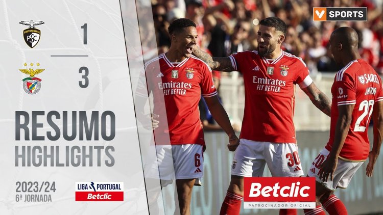 Liga Portugal Betclic: Portimonense 1 - 3 Benfica (2023-2024)
