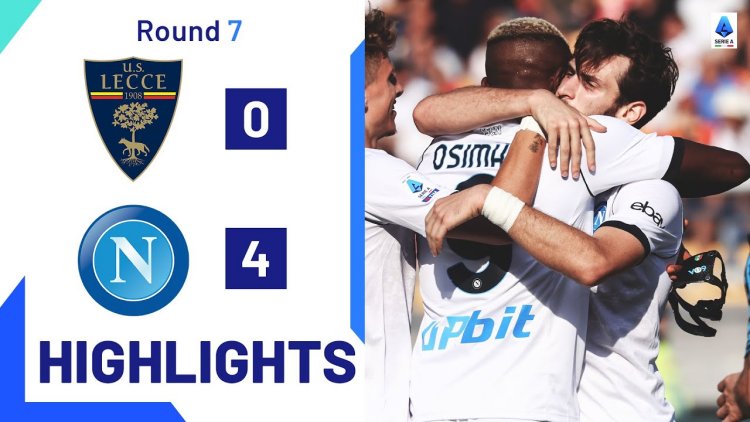 Serie A: Lecce 0 - 4 Napoli (2023-2024)