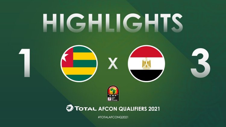 Qualificação CAN: Togo 1 - 3 Egipto (2021)