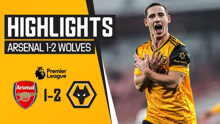 Premier League: Arsenal 1 - 2 Wolves (2020-2021)