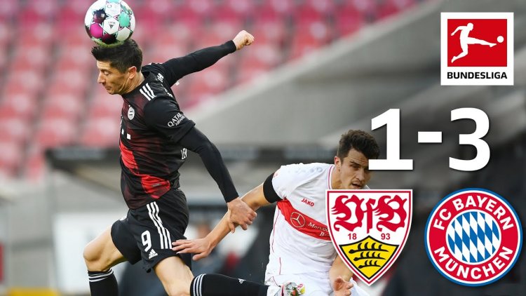 Bundesliga: Estugarda 1 - 3 Bayern München (2020-2021)