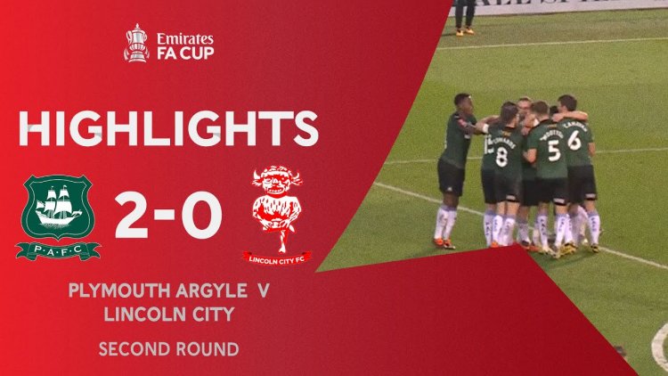 FA Cup: Plymouth Argyle 2 - 0 Lincoln City (2020-2021)
