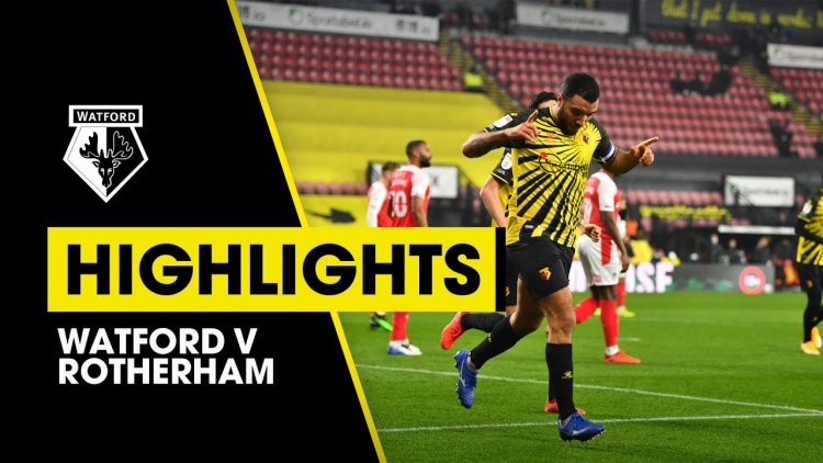 Championship: Watford 2 - 0 Rotherham Utd (2020-2021)