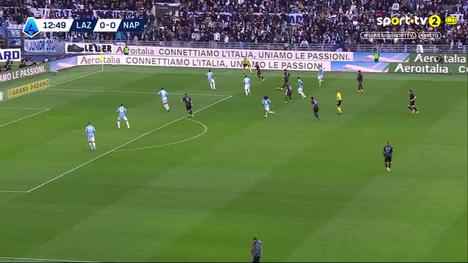 Serie A: Lazio vs Napoli, Golo 0-1 L. Spinazzola (2025-2026)