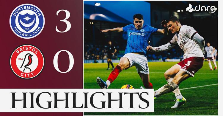 Championship: Portsmouth 3 - 0 Bristol City (2024-2025)