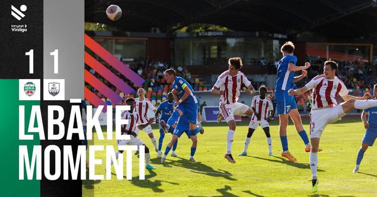 Virsliga: FK Liepāja 1 - 1 BFC Daugavpils (2024)