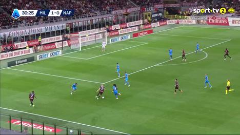 Serie A: Milan vs Napoli, Golo 2-0 C. Pulisic (2025-2026)