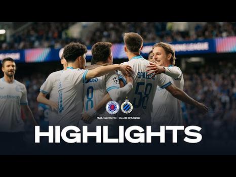 Liga Campeões: Rangers 1 - 3 Club Brugge (2025-2026)