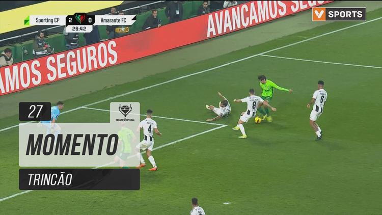 Taça de Portugal Generali Tranquilidade: Sporting vs Amarante, Jogada Trincão, 27' (2024-2025)