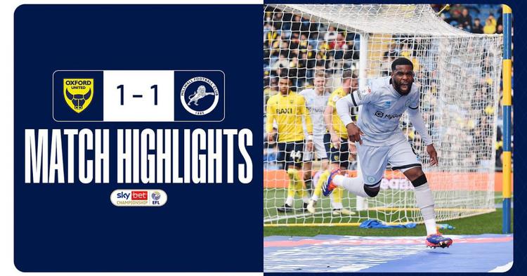 Championship: Oxford United 1 - 1 Millwall (2024-2025)