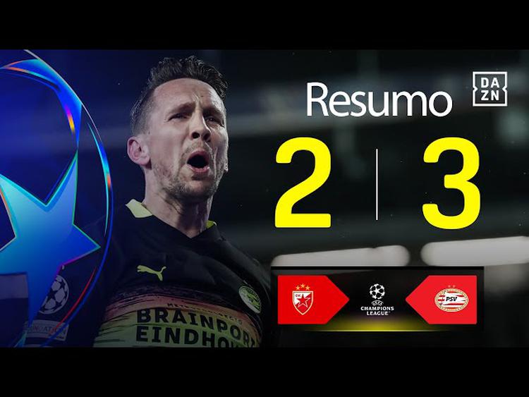 Liga Campeões: Crvena Zvezda 2 - 3 PSV (2024-2025)