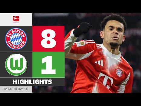 Bundesliga: Bayern München 8 - 1 VfL Wolfsburg (2025-2026)