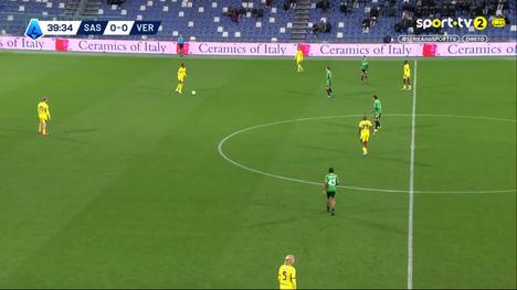 Serie A: Sassuolo vs Verona, Golo 1-0 A. Pinamonti (2025-2026)
