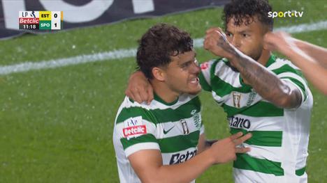 Liga Portugal Betclic: Estoril vs Sporting, Golo 0-1 L. Suárez (2025-2026)