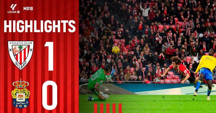 La Liga: Athletic Bilbao 1 - 0 Las Palmas (2023-2024)