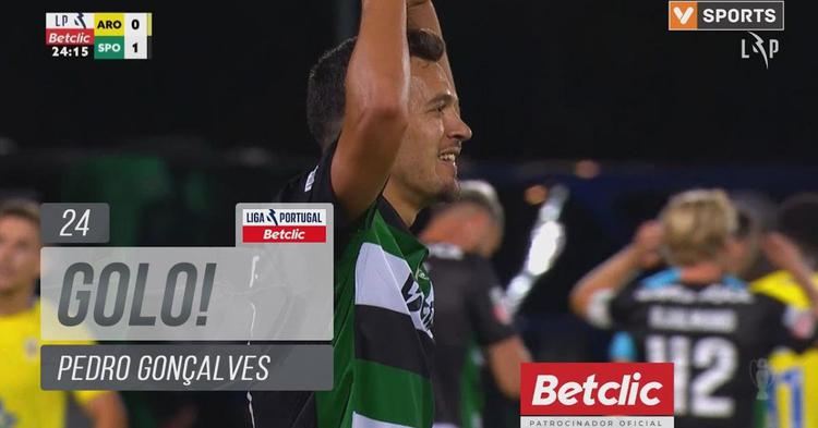 Liga Portugal Betclic: Arouca vs Sporting, Golo 0-1 Pedro Gonçalves (2024-2025)