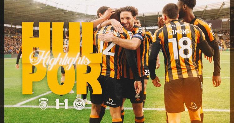 Championship: Hull City 1 - 1 Portsmouth (2024-2025)