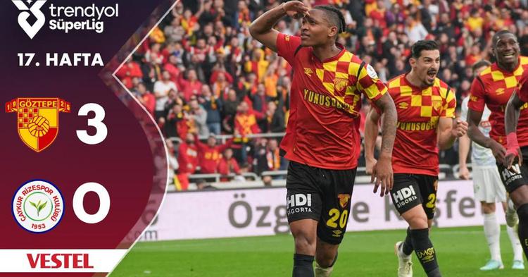 Super Ligi: Göztepe Izmir 3 - 0 Rizespor (2024-2025)