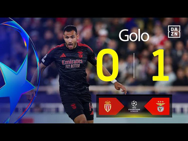 Liga Campeões: Monaco vs Benfica, Golo 0-1 Pavlidis (2024-2025)