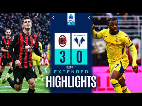 Serie A: Milan 3 - 0 Verona (2025-2026)