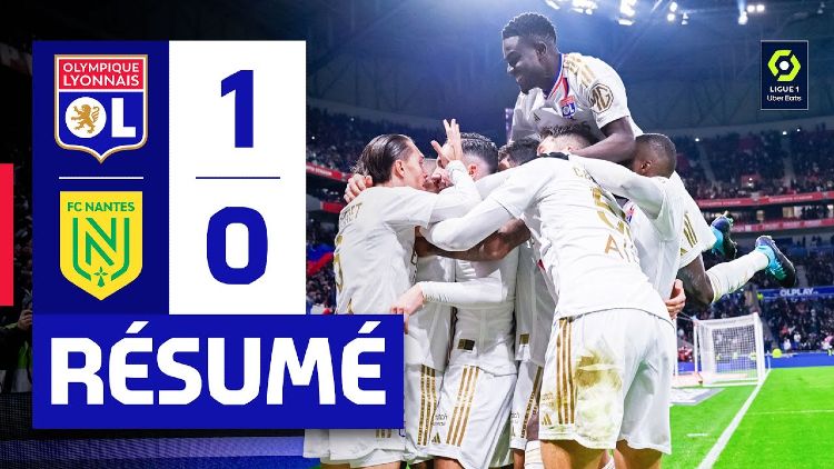 Ligue 1: Lyon 1 - 0 Nantes (2023-2024)