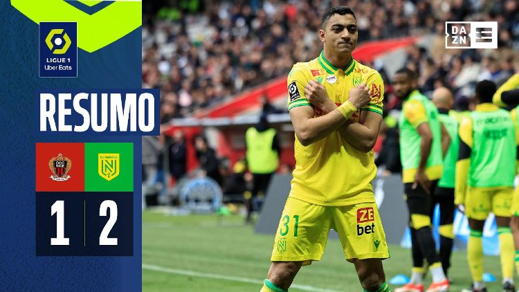 Ligue 1: Nice 1 - 2 Nantes (2023-2024)