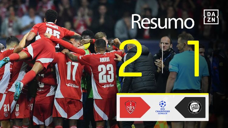 Liga Campeões: Stade Brest 2 - 1 Sturm Graz (2024-2025)